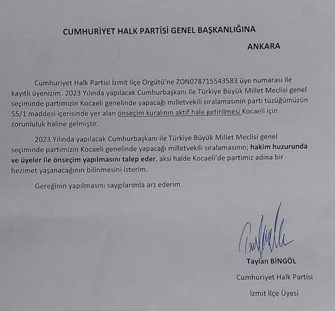CHP’de önseçim kampanyası! Dilekçeleri Kılıçdaroğlu’na verecek