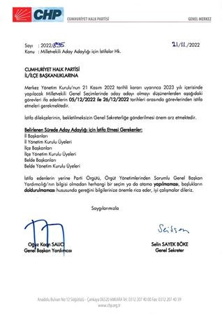 CHP istifa edenlerin yerine atama yapacak!