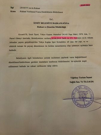 İzmit Belediyesi önce ‘yapın’ dedi, şimdi ‘yıkın’ diyor