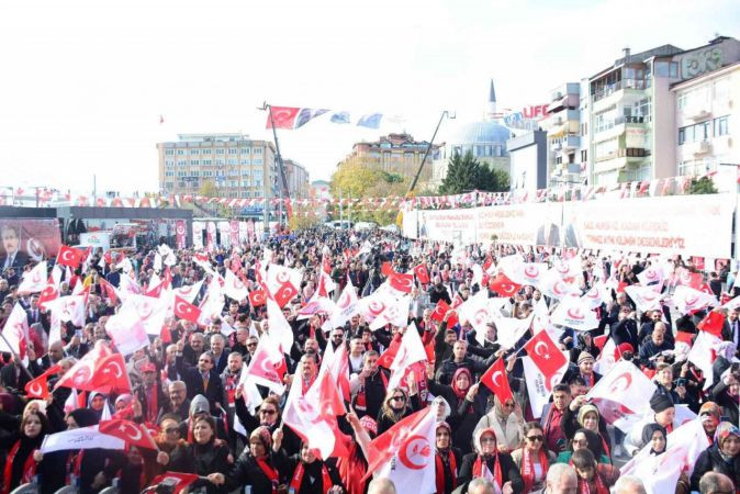 BBP lideri Kocaeli'den CHP'ye yüklendi! "PKK'nın partisinin yan kuruluşu"