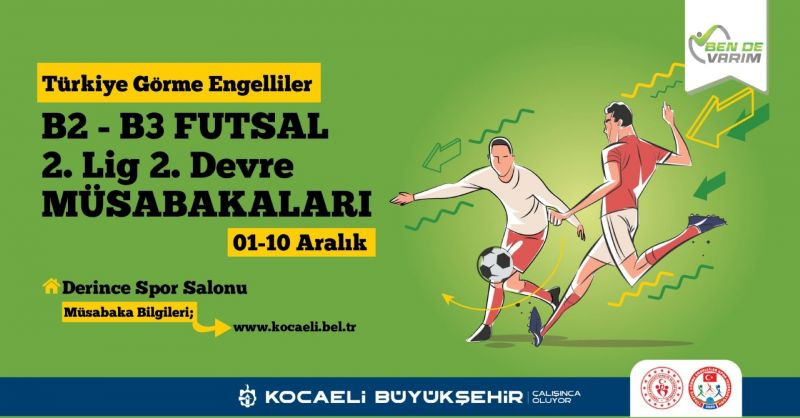 Görme Engelliler Futsal Turnuvası Kocaeli'de