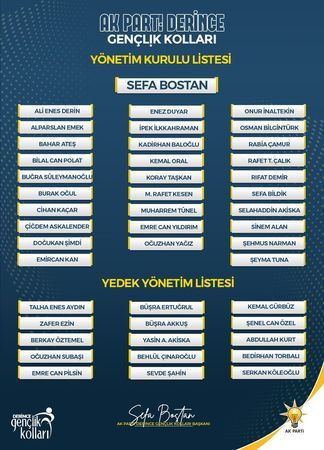 Sefa Bostan’ın yönetimi belli oldu