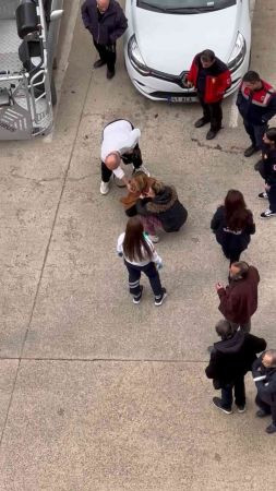 İzmit'teki 8 katlı binada korku dolu anlar