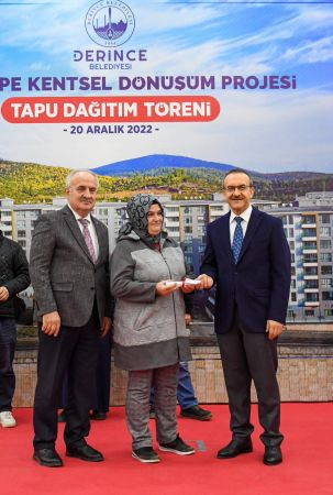 Araptepe’de 47 hak sahibi tapusunu aldı