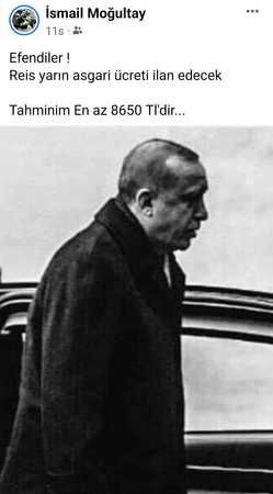 Muhtardan bir garip asgari ücret duyurusu: Efendiler, Reis yarın asgari ücreti ilan edecek!