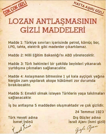2022 gitti, “Lozan’ın gizli maddeleri” efsanesi bitti