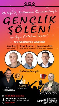 Genel başkan geliyor CHP’li gençler üye katılım töreni yapacak!
