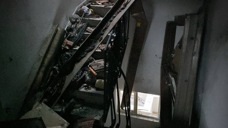 Korkunç patlamanın hasarı, gün ağarınca ortaya çıktı