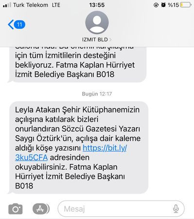 Övgüler Sözcü’den, SMS’ler Hürriyet’ten