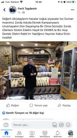 MHP’li yönetici “Piyasalar toz duman” dedi Askıda ekmek çağrısı yaptı