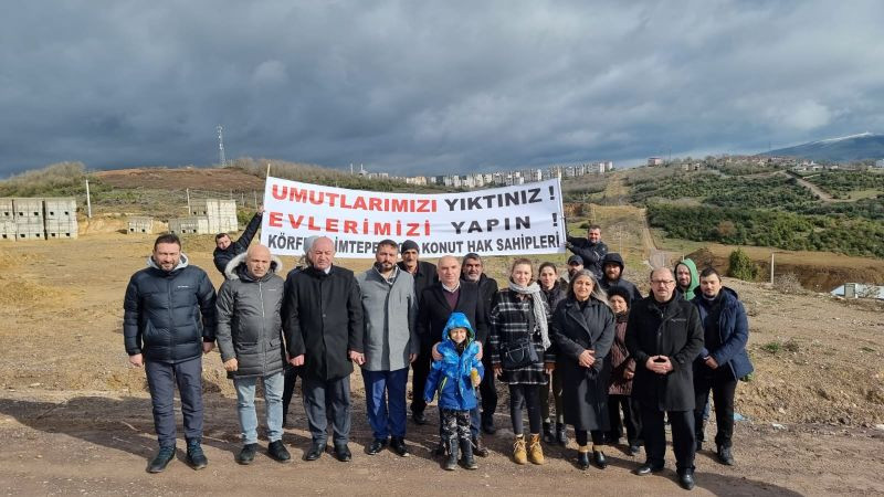 CHP Körfez’de TOKİ mağdurlarını yalnız bırakmadı