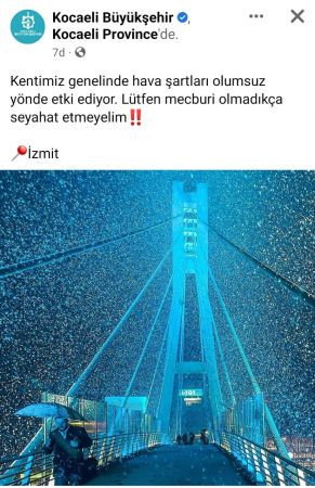 Büyükşehir’den seyahat uyarısı