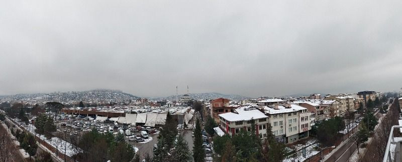 İzmit’te 1,5 kilometrede kar farkı!