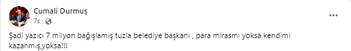 Durmuş: Devlet bağış yapmaz, görevini yapar