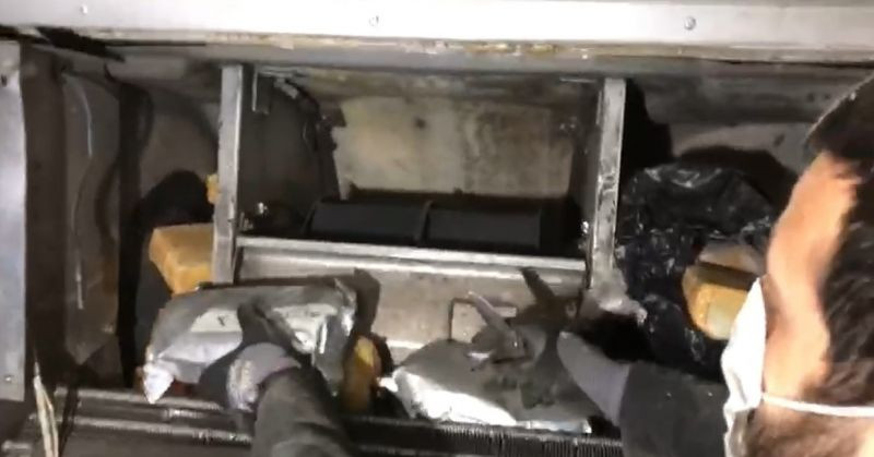 99 kilo eroini bakın nereye gizlemiş