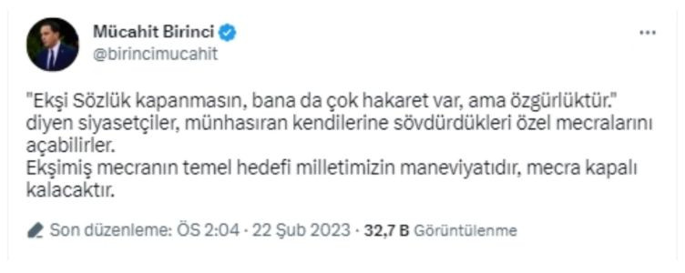 AKP'den ekşi sözlük açıklaması! "Ekşimiş mecra kapalı kalacak"