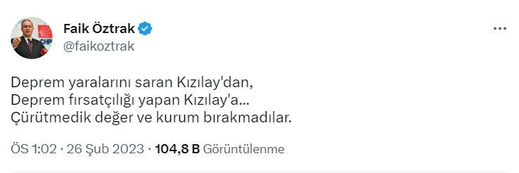 Kızılay’a tepki yağıyor