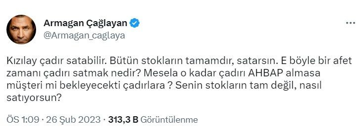 Kızılay’a tepki yağıyor