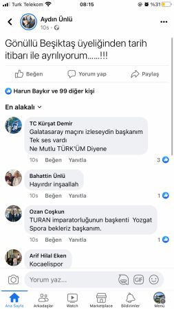 Apar topar üyeliğini sildirdi