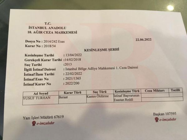 Sinan Ateş’in failiyle yargılandı, MHP’li yöneticiye Hasan Ferit Gedik davasından beraat!