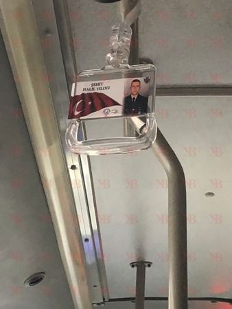 Bu otobüse binenler şehitlere tutundu