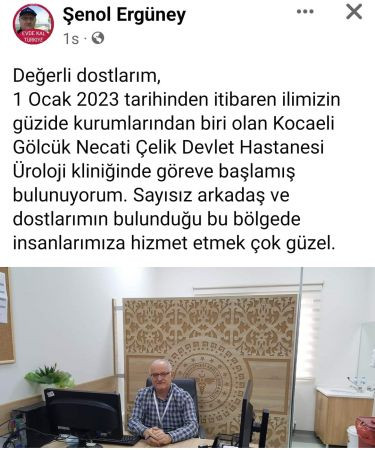 Op. Dr. Ergüney bakın nerede hizmet verecek