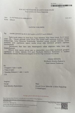 Büyükşehir: Sorumluluk İzmit belediyesinde