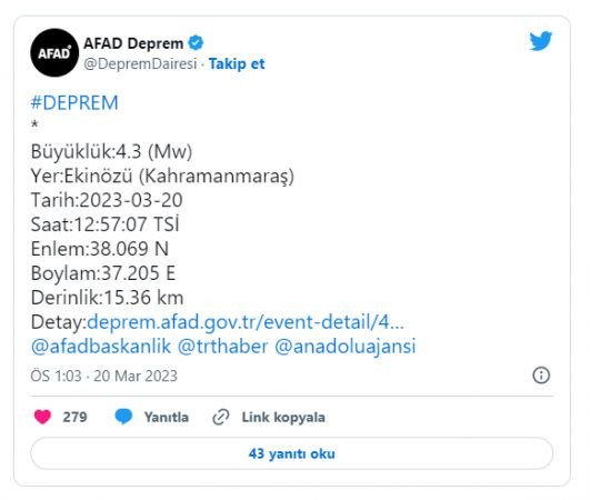 Kahramanmaraş'ta korkutan deprem!