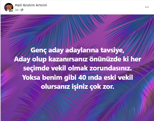 Eski vekilden genç aday adaylarına güldüren tavsiye!