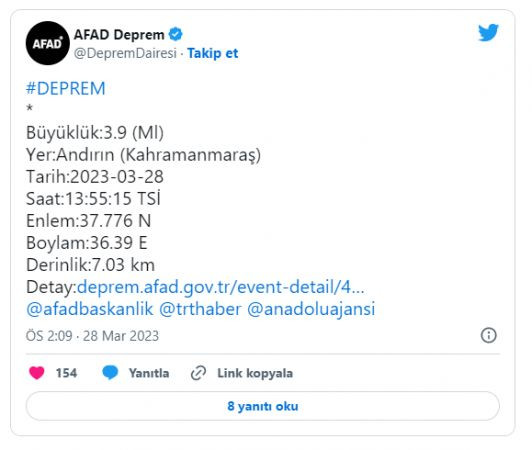 Kahramanmaraş'ta deprem paniği!
