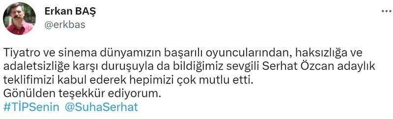 Bir oyuncu daha o partiden aday