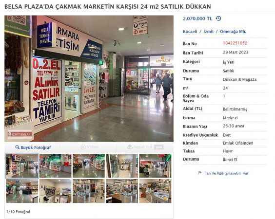 Belsa’daki dükkanlarını elden çıkarıyorlar!