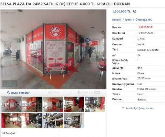 Belsa’daki dükkanlarını elden çıkarıyorlar!