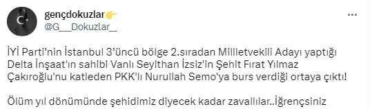 İYİ Partili aday Çakıroğlu’nun katilinin akrabasının düğününe katılmış