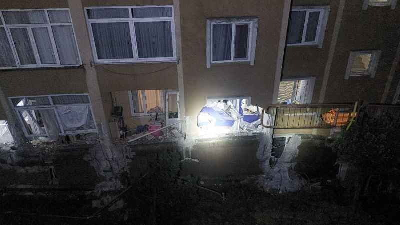 İstinat duvarı çöktü yürekler ağza geldi