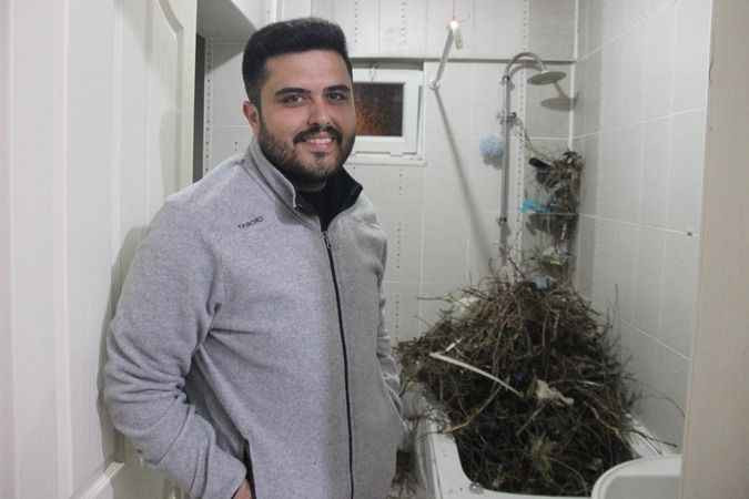 Tatilden dönen vatandaş banyoya girdiğinde şaşkına döndü