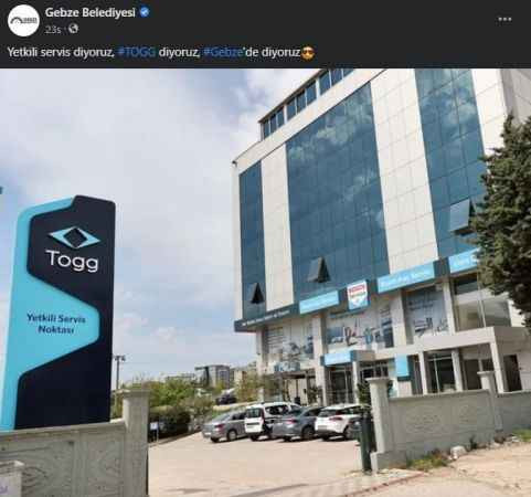 Gebze Belediyesi TOGG’la havasını böyle attı!