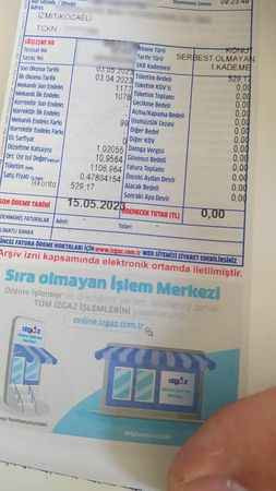Seçim öncesi doğalgaz faturası böyle sıfırlandı! İşte İzmit’te vatandaşa gelen fatura