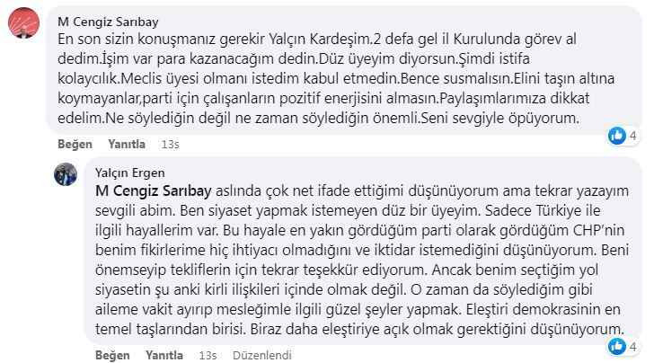 İstifa eden isme tepki Sarıbay’dan geldi “En son sizin konuşmanız gerekir!”