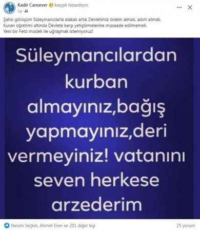 AKP’liler savaş açtı, İYİ Partili isim Süleymancıları böyle savundu