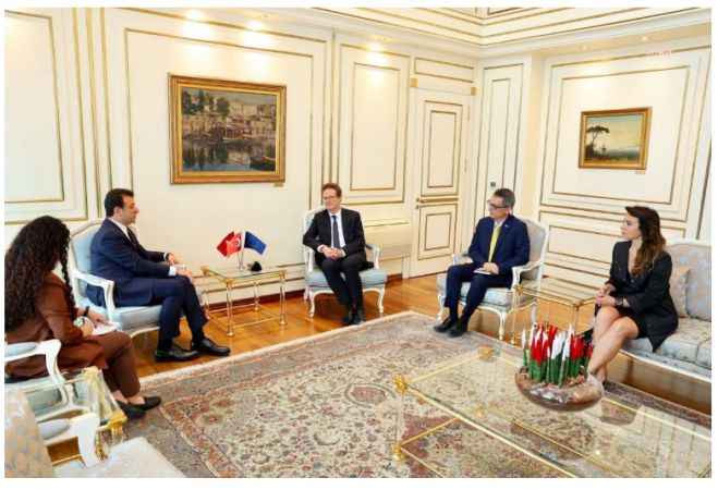 AB Türkiye Delegasyonu Başkanı Nikolaus Meyer-Landrut, Ekrem İmamoğlu'nu ziyaret etti