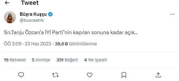 İYİ Partili isimden Tanju Özcan çağrısı!