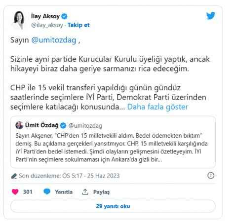 "Akşener gün içinde iki farklı partiyle anlaşma yaptı"