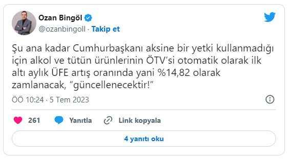 Sigara ve alkolde ÖTV arttı