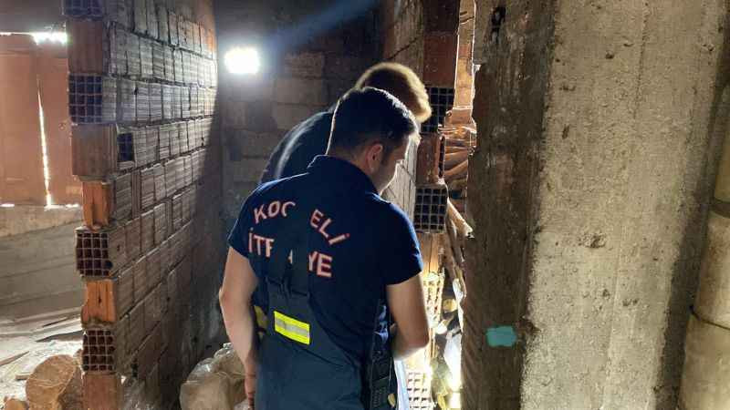 Yılan ihbarı itfaiye ekiplerini harekete geçirdi