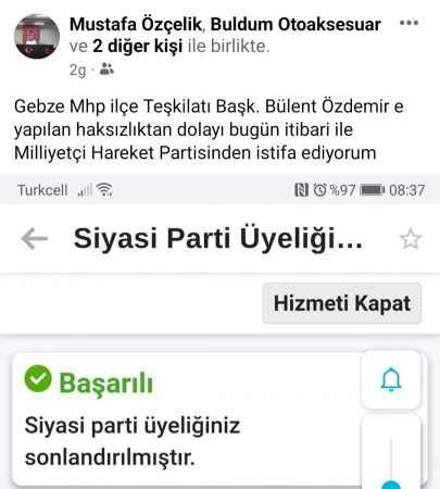 MHP’de Özdemir istifaları