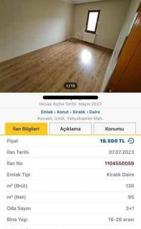 Aynı ev, iki farklı fiyat, bu evin fiyatı aynı hafta içinde 2 bin TL yükseldi!