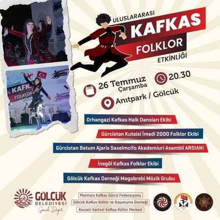 Kafkas Halk Oyunları Gölcük'te resital sunacak
