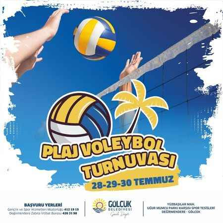 Gölcük'te plaj voleybolu turnuvası başlıyor