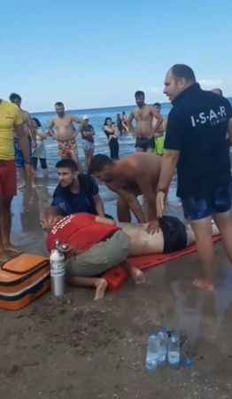 Boğulmaktan son anda kurtarıldılar